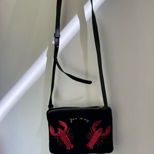 Kurt Geiger “you’re my lobster” Navy Velvet Mini Bag